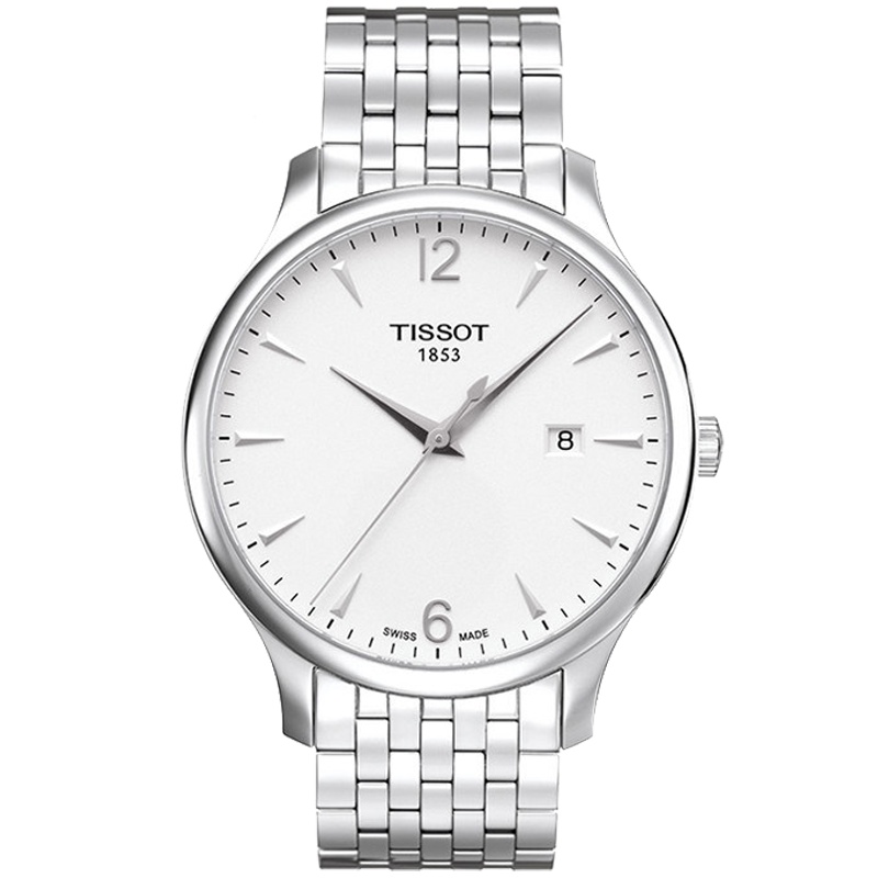 天梭(TISSOT)手表瑞士品牌男表 经典商务正装 休闲钢带俊雅系列 石英表 男 T063.610.11.037.00