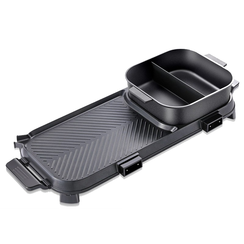 纳丽雅(Naliya)韩式电烧烤炉火锅烧烤一体锅家用涮烤多功能不粘烤肉盘电烤盘