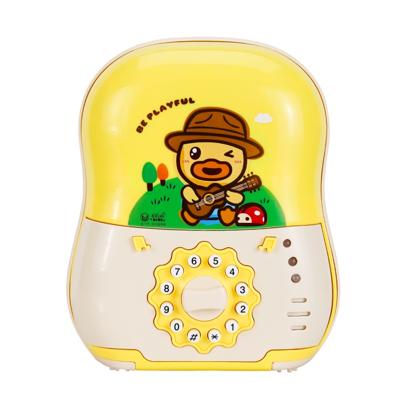 B.Duck小黄鸭儿童密码箱存钱罐不可取创意大容量储蓄抖音网红玩具