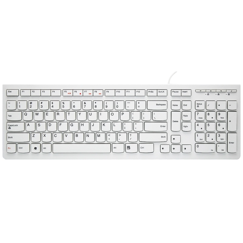 联想 K5819 有线键盘(白色)