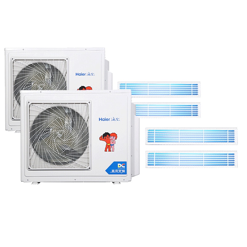 海尔(Haier)5匹一拖四120二合一拖四0元安装(50一拖二+72一拖二)