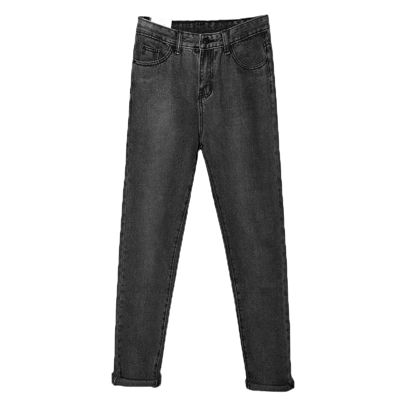 天淳尔冬款 高腰哈伦加绒牛仔裤DZ-103