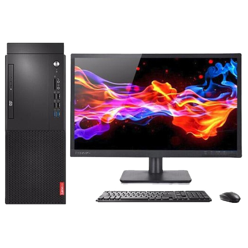 联想(Lenovo)启天M435商用台式机 i5-10400/8GB/256G/无光驱/云教室/Win10家庭版/21.5英寸液晶显示器