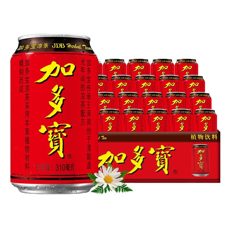 加多宝红罐凉茶饮料310ml*24罐