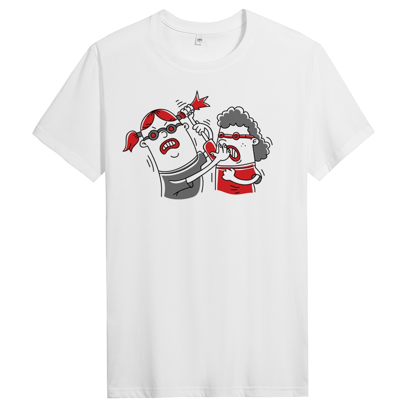 纯棉短袖T恤男纯色圆领宽松体恤夏季男士纯色衣服潮 DT11415