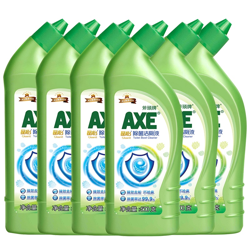 AXE斧头牌洁厕液马桶清洁剂500g*6瓶除菌除垢清香型