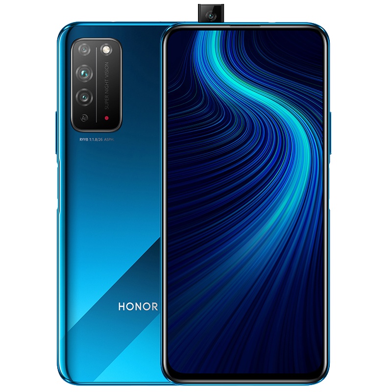 荣耀X10 双模九频5G 90Hz全速屏 4000万RYYB高感光摄影 8GB+128GB 竞速蓝 全网通5G智能手机