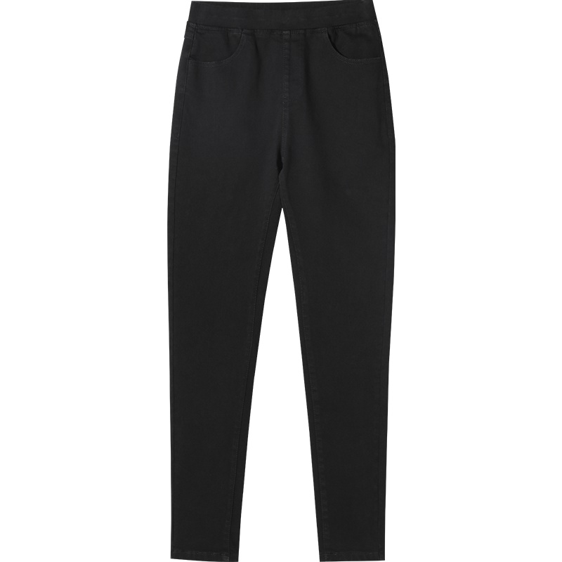 娅丽达女裤2019秋季新款牛仔打底裤女外穿修身显瘦弹力大码小脚裤I3123