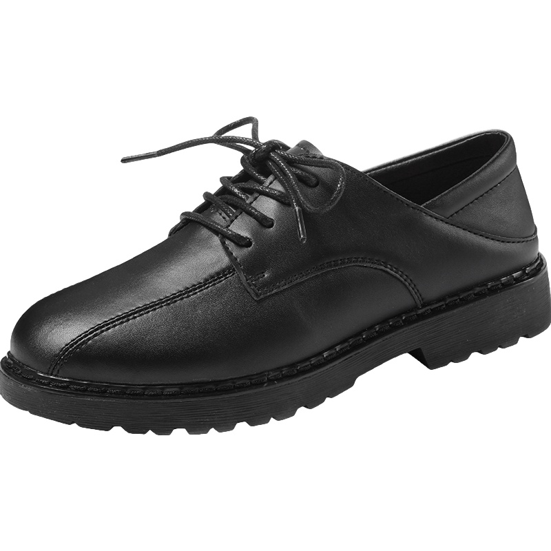 公猴皮鞋女2020年新款英伦风真皮复古休闲