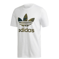 Adidas/阿迪达斯三叶草 男款宽松透气运动休闲短袖T恤 FM3337