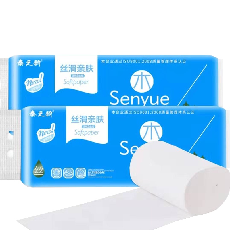[超巨惠]12卷720g 秦之韵 卫生纸 4层家用卷筒纸 母婴用纸
