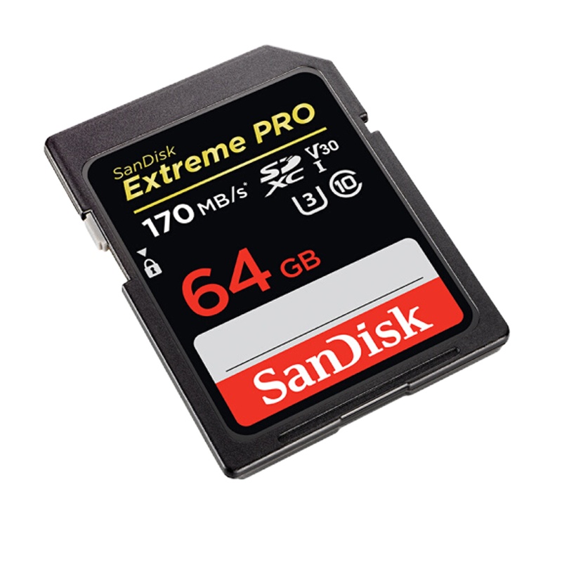 闪迪(SanDisk)64GB SD存储卡 U3 C10 V30 4K 内存卡 读速170MB/s 写速90