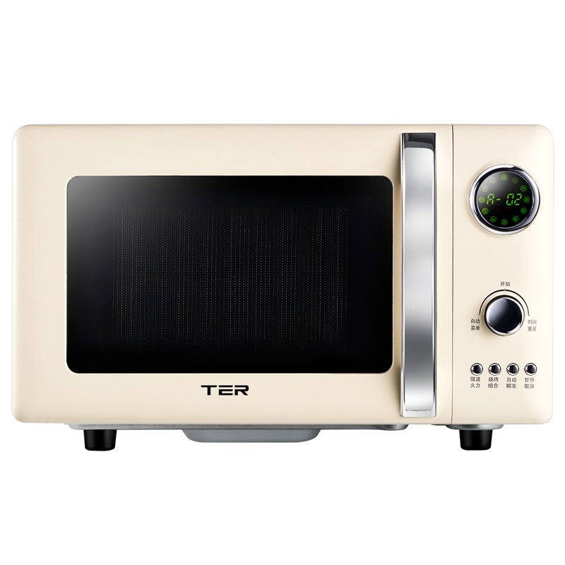 泰瑞达(TER)微波炉烤箱微蒸烤一体机 美国烧烤烘焙智能解冻 20L多功能复古家用微晶平板电烤箱