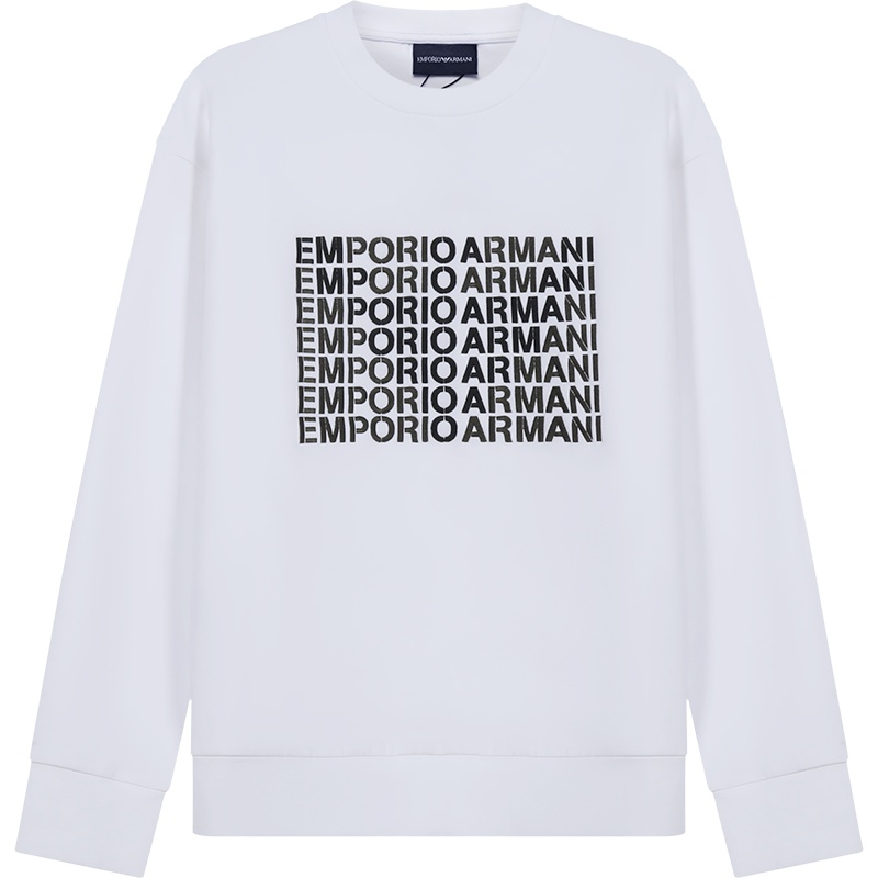 EMPORIO ARMANI 阿玛尼 男士 棉质圆领长袖卫衣运动衫6K1M62 1JHSZ