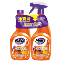 妙管家(MAGIC AMAH) 厨房重油污清洁剂 重油污净 油烟机清洁剂 柠檬清香 660g/瓶×2 双包装[纳爱斯]