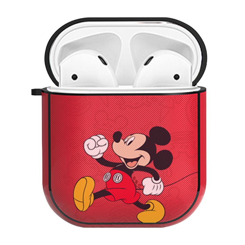 ESCASE 迪士尼airpods1/2代保护套苹果耳机壳蓝牙盒卡通一二无线硅胶皮纹软潮男个性创意2021牛年新款