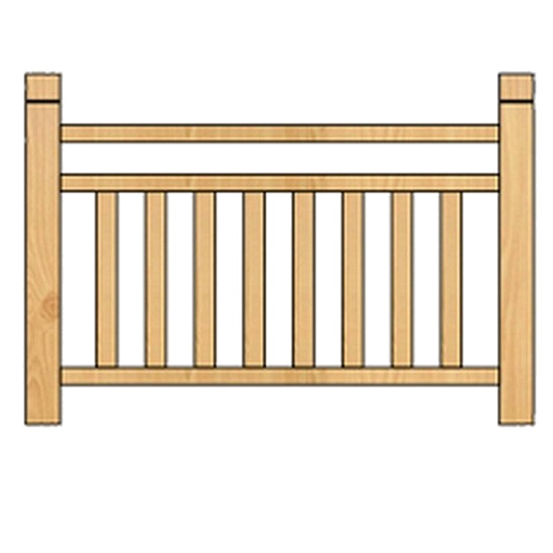 逐鹿中原防腐木栅栏花园庭院户外护栏院子木栅栏围栏DZ880木质护栏木篱笆