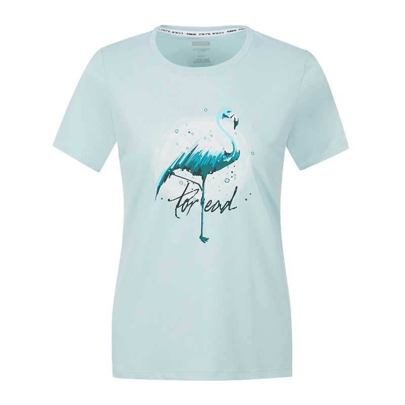探路者（TOREAD）户外T恤女式印花快干短袖T恤TAJI82880