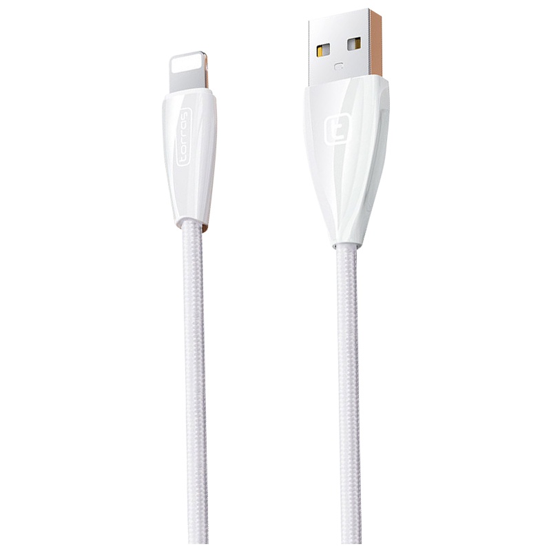 图拉斯原装正品苹果数据线 苹果678plus/X/XS/11/pormax数据线 快充闪充电线 0.5米便携冲电线 白色