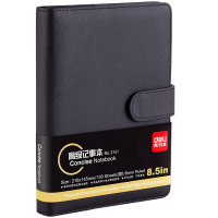 得力(deli)3151活页记事本-25k-210*145mm-100张(黑) 宁选