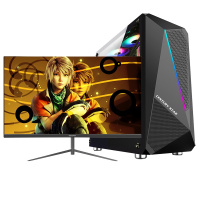 世纪之星 AMD A9-9820八核/集成RX 350 GPU/8G内存/256GB固态 SSD 家用办公商务娱乐 电脑组装机 台式电脑 台式机 电脑主机+24英寸直面屏显示器全套