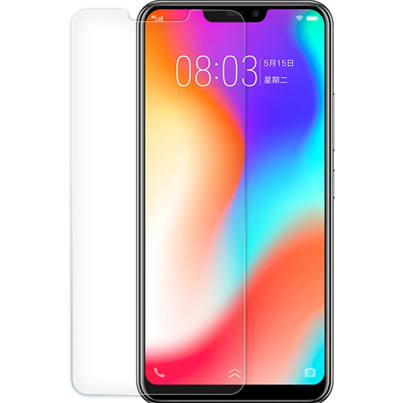 [买2送手机壳]轻万适用vivoy83钢化膜非全屏玻璃贴膜手机保护膜