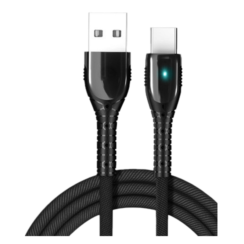 VIPin 苹果 安卓 type-c 锌合金带灯快充手机数据线支持5A华为超级快充充电线通用苹果小米 oppo vivo