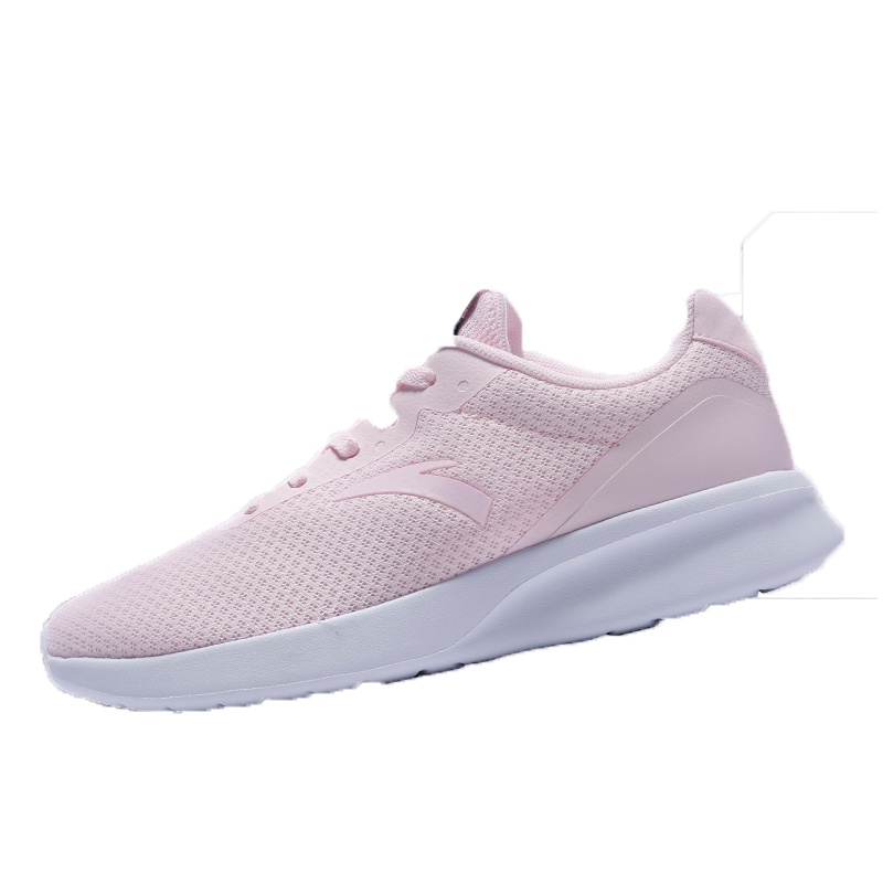 安踏女鞋跑步鞋2021秋季新款正品网面透气休闲鞋子鞋