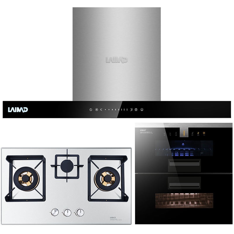 德国莱梅德(LAIMD)CXW-9013+JZY-B07+1205抽油烟机天然气灶烟灶消套餐油烟机灶具消毒柜三件套餐