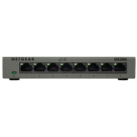 YKFIBER美国网件（NETGEAR）GS308 8口千兆非网管交换机 小型办公家用宿舍铁壳网络分线器以太网交换机