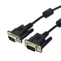 酷比客(L-CUBIC)LCAVSSVGA-3M VGA线电脑投影仪电视连接线细长带磁环3米