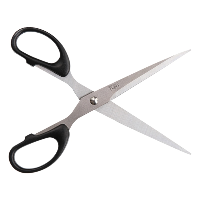 得力(deli)6009剪刀 黑色 单把装