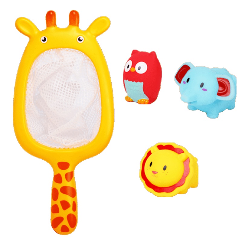 婴幼儿童捕鱼捞网捞小鱼游戏夏季戏水鸭子浴室玩具