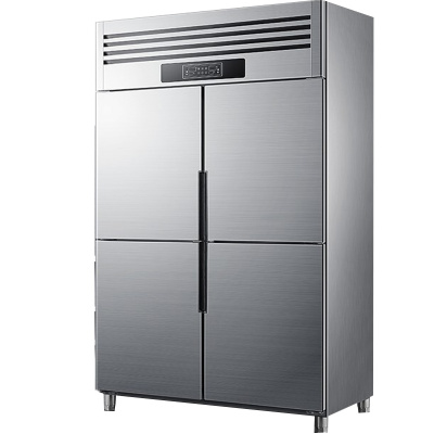 德玛仕 DEMASHI 商用四门冰柜 立式冷冻保鲜 展示柜冷柜 四门-BCD-900A-1C (全冷藏)[工程款]银色