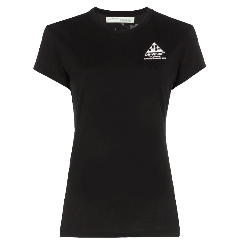 [直营]OFF-WHITE 2019春夏新款女士莱赛尔纤维棉质透气短袖T恤OWAA040R19B98043