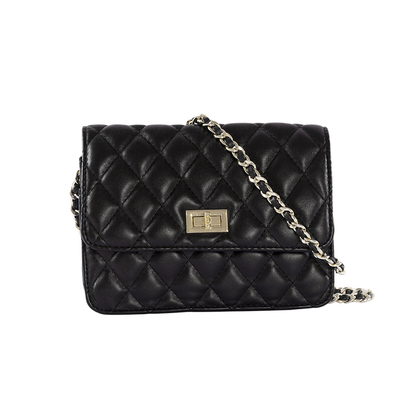 都宝路(dubaolu) 夏季简约时尚百搭菱格小香风链条单肩斜挎包