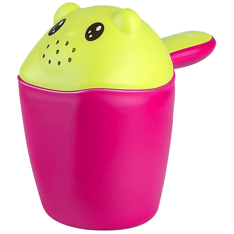 世纪宝贝(babyhood)小熊熊洗头杯BH-713 玫粉色 儿童洗头神器杯洗头花洒