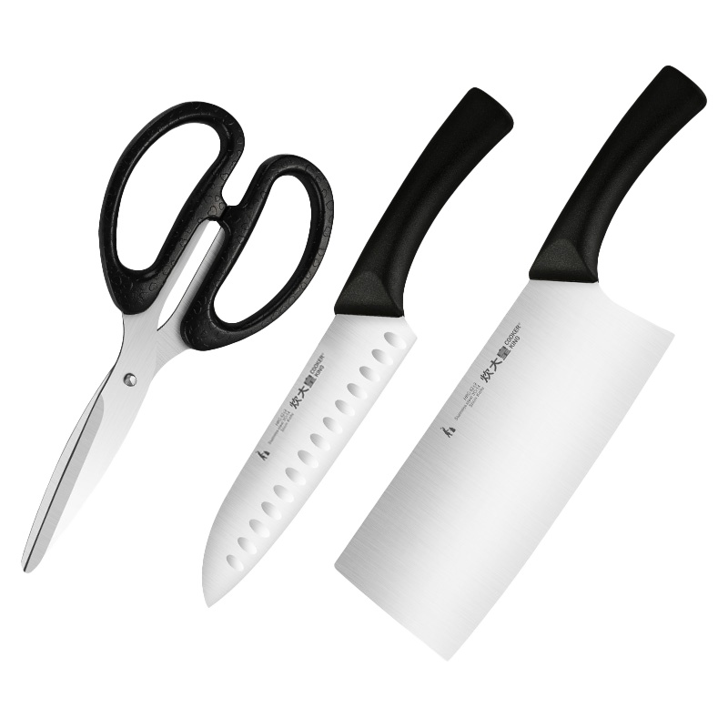 炊大皇(COOKER KING)切片刀 多用刀厨房剪轻锐三件套DJ3QR