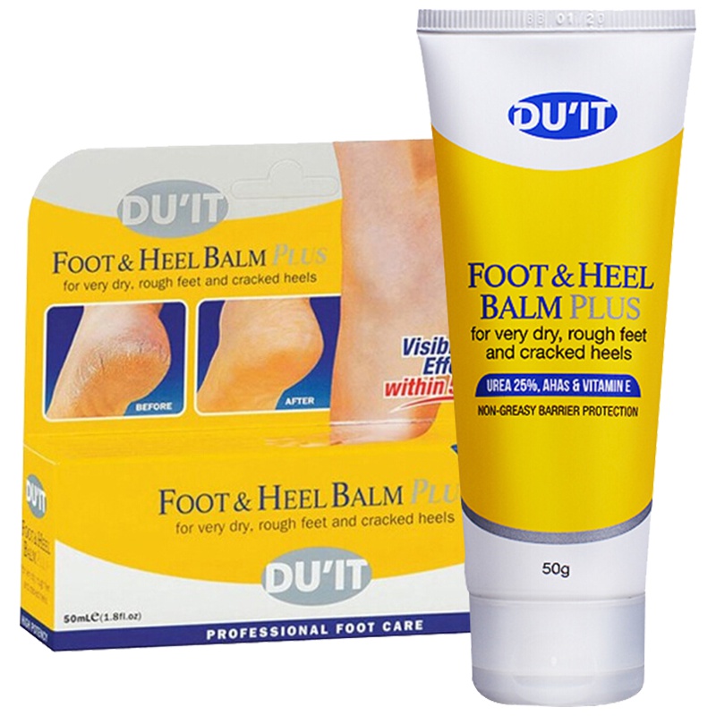 DU'IT 急救足霜脚跟龟裂膏防干裂50g/支 护足霜足膜 滋润营养保湿补水去角质有效改善冻裂 澳洲进口