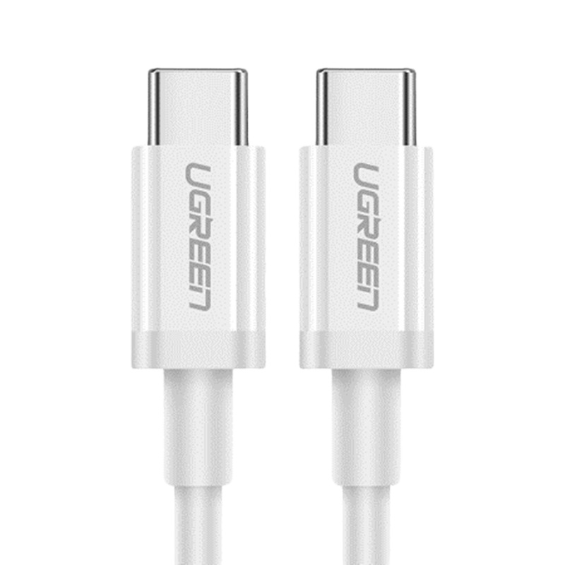 绿联 双头Type-C数据线 USB-C公对公3A PD60W快充线充电器线转接头1米