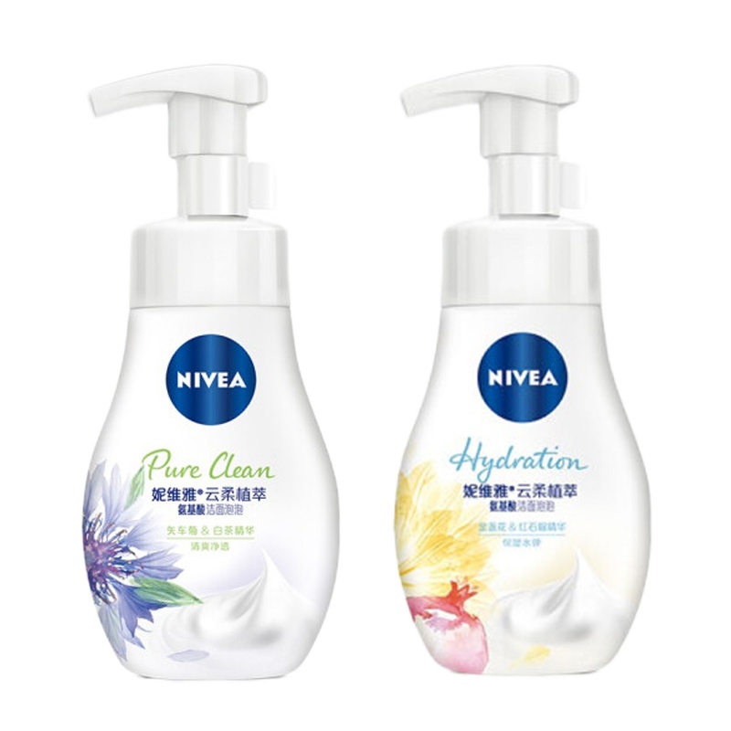 妮维雅云柔植萃氨基酸洁面泡泡180ml(口味随机)(21)