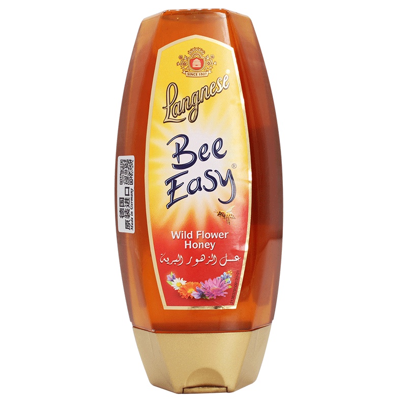 德国原装进口 琅尼斯(Langnese)天然多花种百花蜂蜜方便装500g