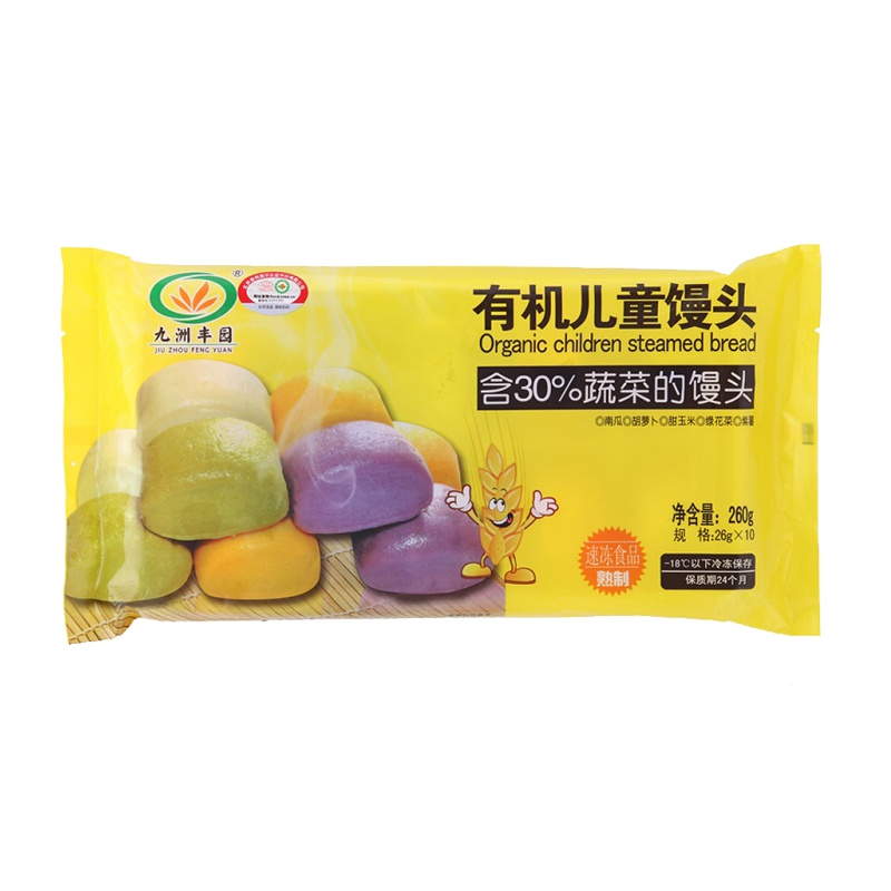 九州丰园 有机儿童馒头260g 包子