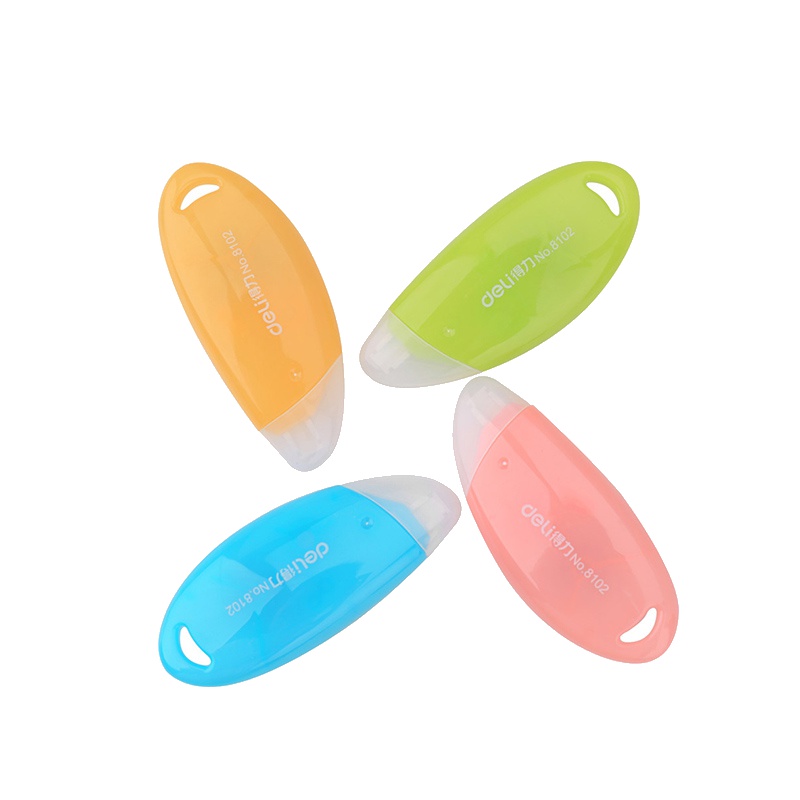 得力 8102 糖果色可爱创意薄膜带芯改正带涂改带改错带修正用品