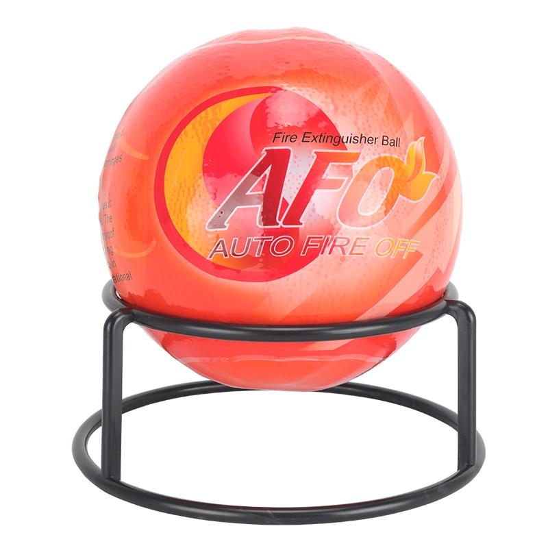 天域自动干粉灭火器球自动灭火球消防演习用商用家用厨房机房用炸裂式投掷型灭火弹固定支架款0.5kg 消防器材