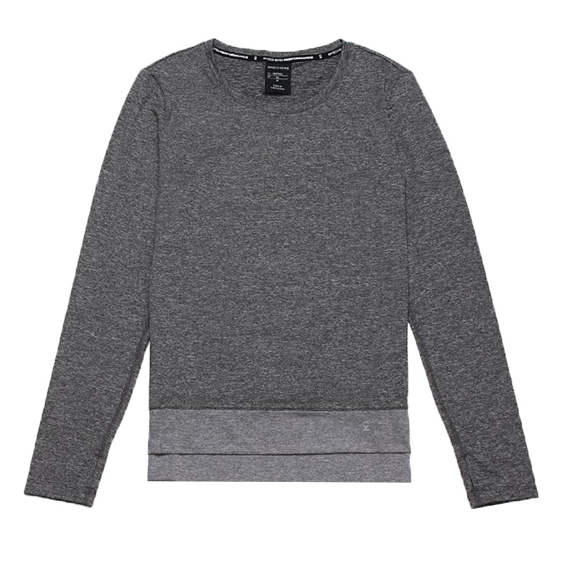 Skechers斯凯奇女款针织长袖T恤衫弹力运动上衣单衣SMAWF18Y016-DKGH