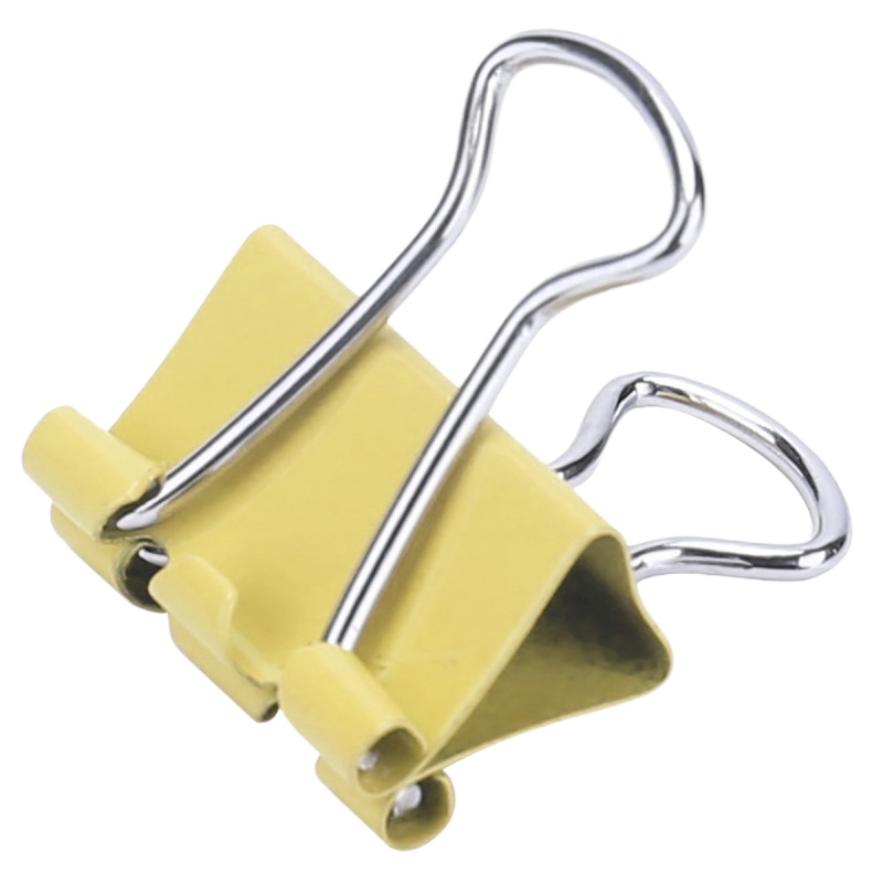 得力彩色长尾夹 15mm,60个/筒 8556-6