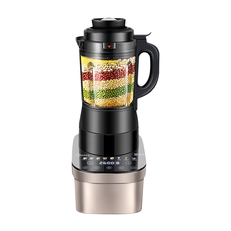 美的(Midea)破壁机智能预约家用1.75L升加热全自动多功能榨汁养生辅食豆浆绞肉搅拌破壁料理机MJ-PB12P300