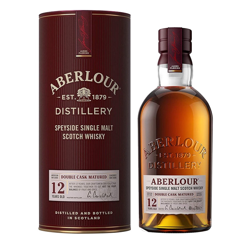 Aberlour 亚伯乐 12年双桶单一麦芽威士忌酒 盒装