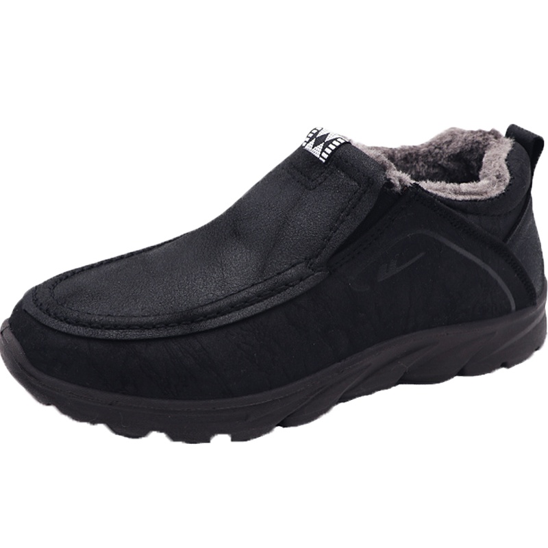 回力男鞋保暖鞋冬季加绒棉鞋运动休闲鞋父亲鞋男轻便防滑棉靴 WBN-3080